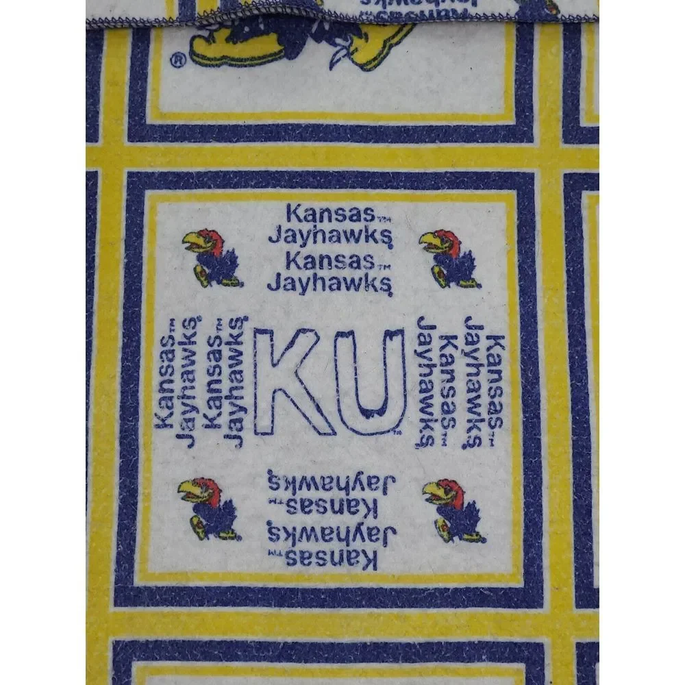 Vintage‎  Kansas Jayhawks Blanket  70X82